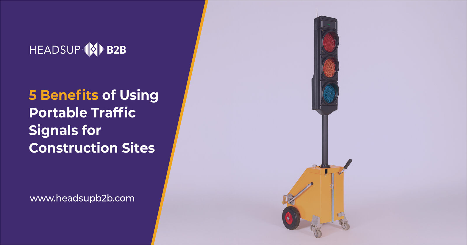 5 Benefits of Using Portable Traffic Signals for Construction Sites